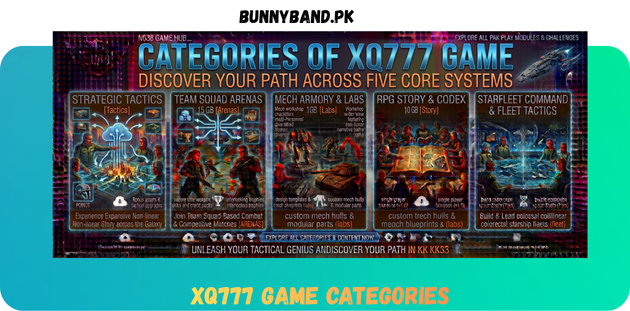 XQ777 Game Categories in Pakistan