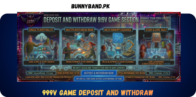 999V Game Deposit and Withdraw in Pakistan