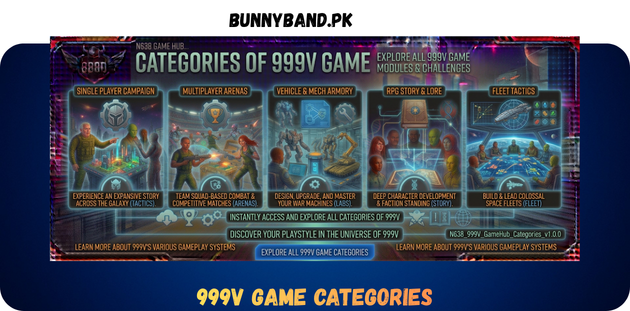 999V Game Categories in Pakistan