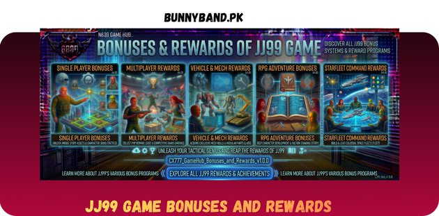 JJ99 Game Bonuses And Rewards in Pakistan