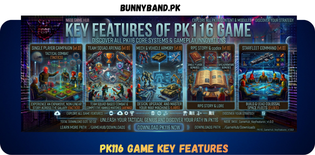PK116 Game Key Feature in Pakistan