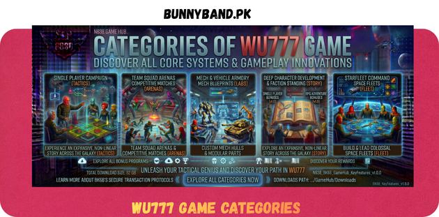 WU777 Game Categories in Pakistan