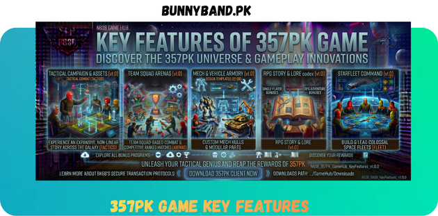 357PK Game Key Feature in Pakistan