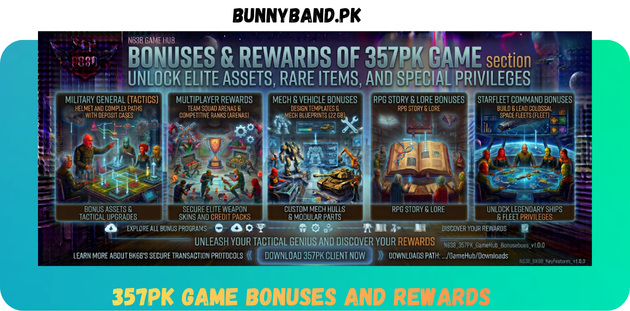 357PK Game Bonuses And Rewards in Pakistan