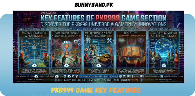 PKR999 Game Key Feature in Pakistan