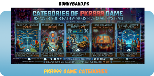 PKR999 Game Categories in Pakistan