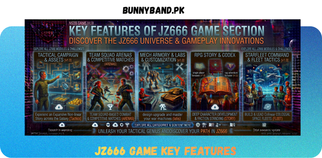 JZ666 Game Key Feature in Pakistan