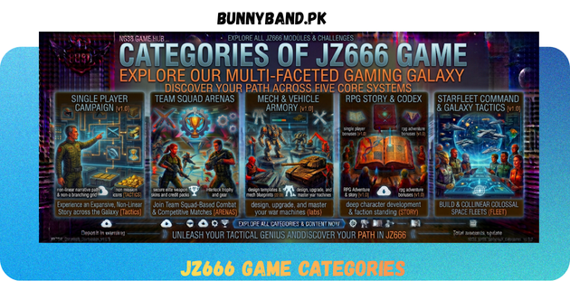 JZ666 Game Categories in Pakistan