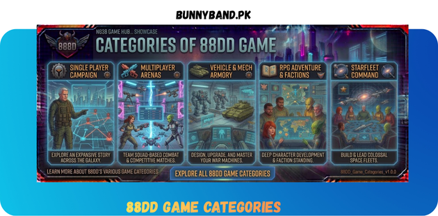 88DD Game Categories in Pakistan