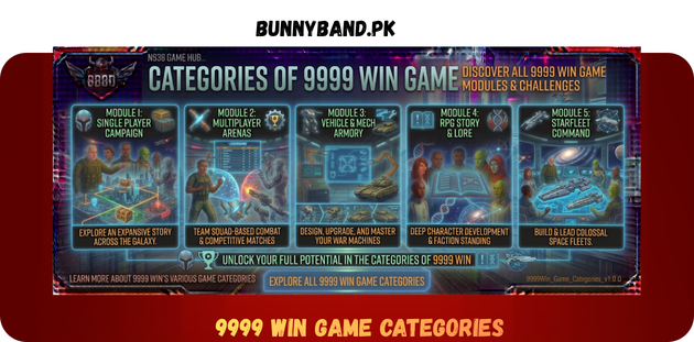 9999 Win Game Categories in Pakistan