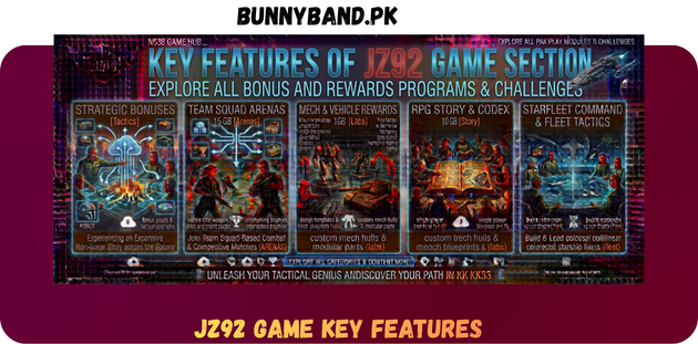 JZ92 Game Key Feature in Pakistan