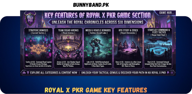 Royal X PKR Game Key Feature in Pakistan