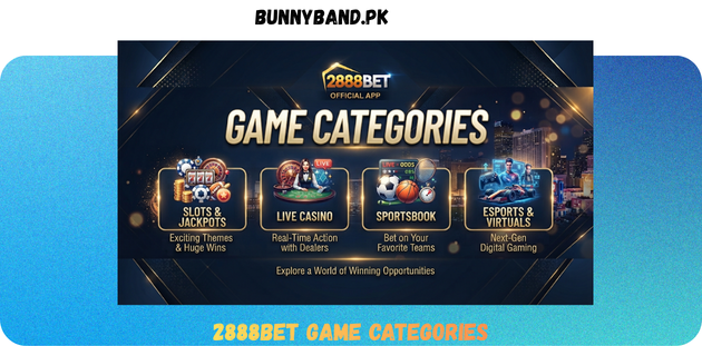 2888BET Game Categories in Pakistan
