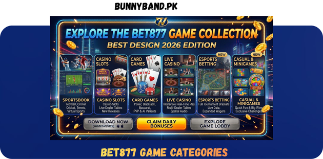 BET877 Game Categories in Pakistan