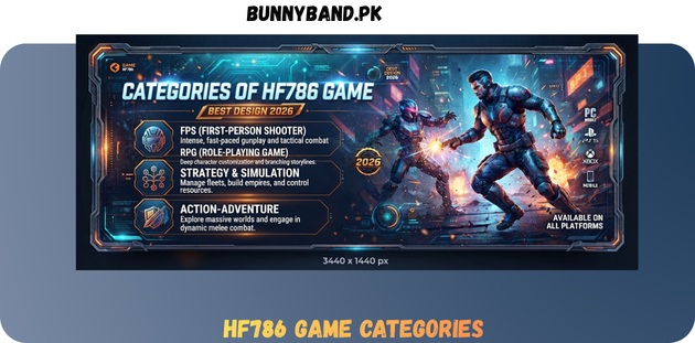 HF786 Game Categories in Pakistan