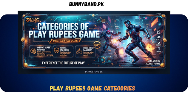 PLAY RUPEES Game Categories in Pakistan