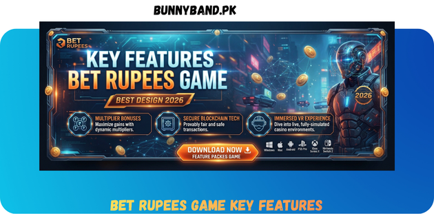 BET RUPEES Game Key Feature in Pakistan
