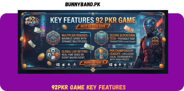 92PKR Game Key Feature in Pakistan