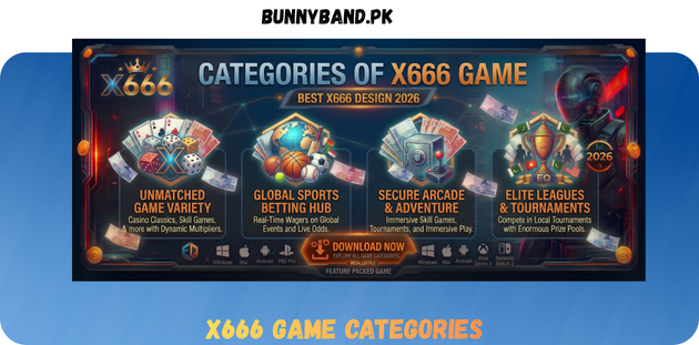 X666 Game Categories in Pakistan